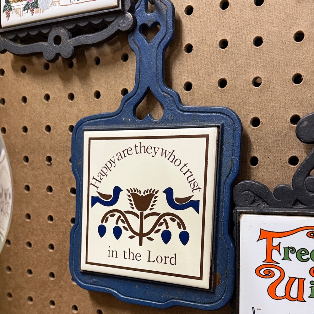 Decorative Blue Wall Plaque